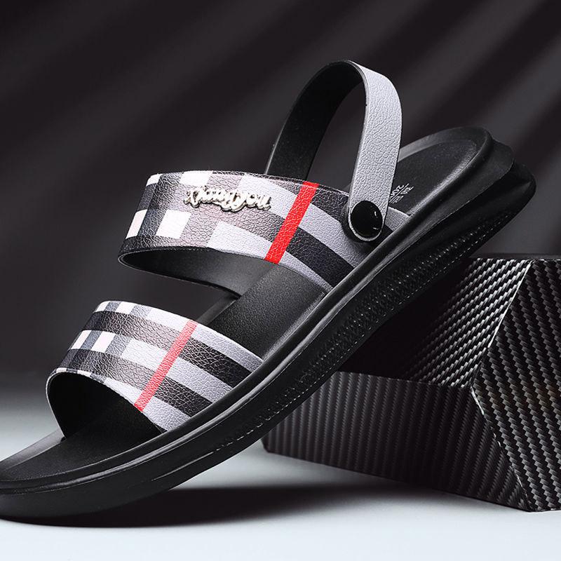Sandals Men Trending Summer Outdoor Leisure Non-slip Beach Luxury Sandal High Quality Soft Sole Dual-purpose Sandal