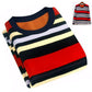 Autumn and Winter Sweaters Plus Velvet Thick Warm Bottoming Shirt Round Neck Slim Knit Sweater Suitable for Middle-aged and Elderly Men