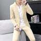 Men's Slim Fit Suits Teenagers Handsome Fashion Suits Casual Trend Suits