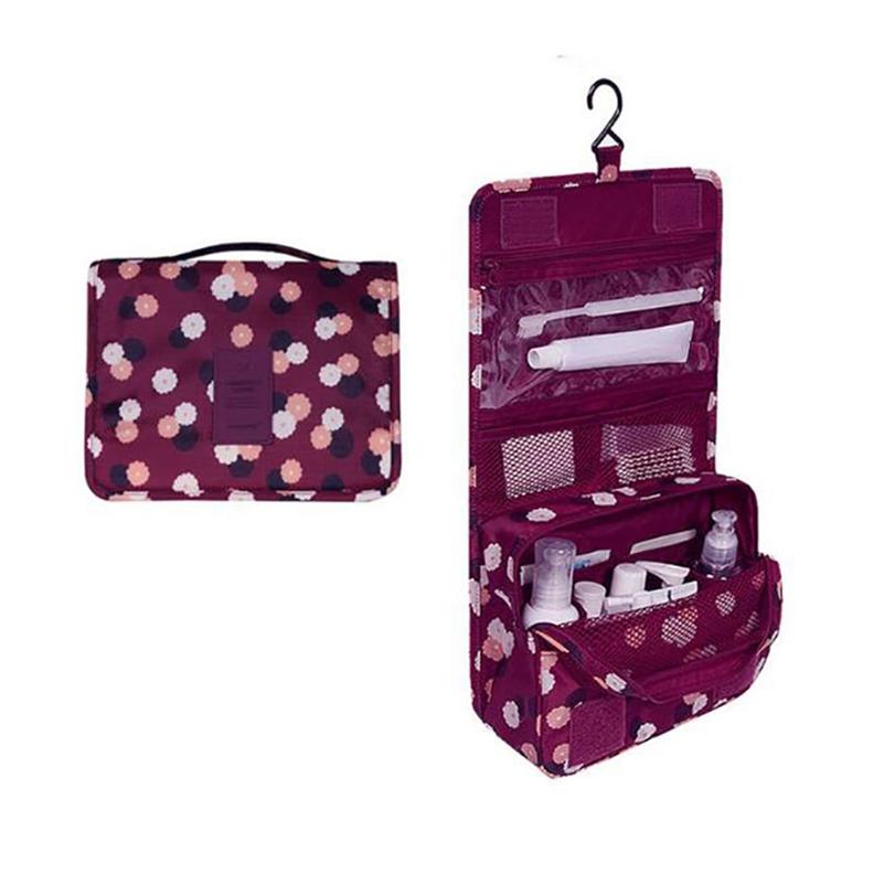 Storage Bag with Hook Waterproof Toiletry Bag Hanging Women Cosmetic Bag Organizer Pouch Handbag