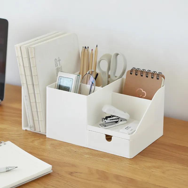 Office Desktop Storage Box Student Sundries Organizer Storage Artifact Stationery Drawer Bookshelf Desk Rack