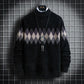 Onnestun Sweater Men Winter Long Sleeve Men's Knitted Pullover Casual Warm Imitation Mink Half High Collar Sweaters Man Tops