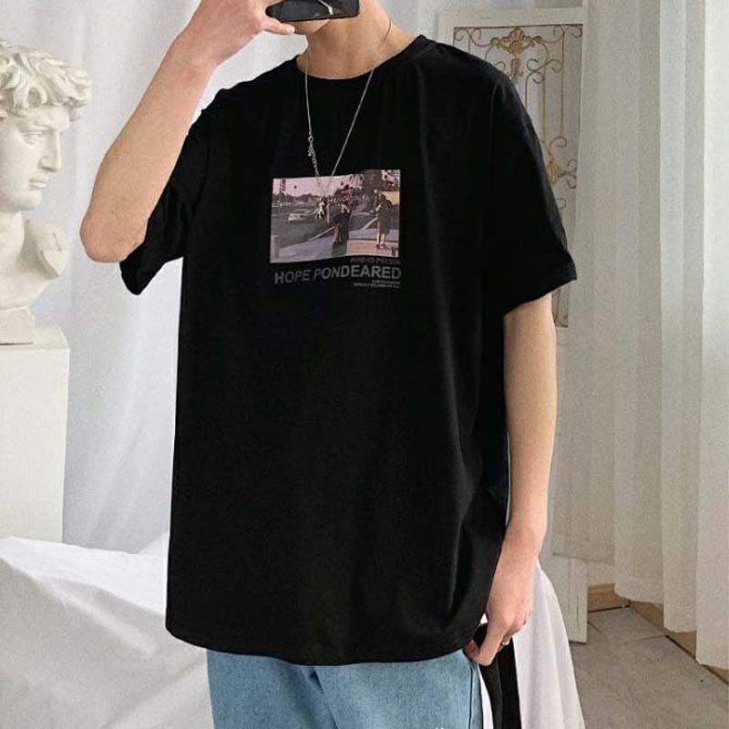 New Boys Trend Loose Summer All-match Half-sleeved T-shirt