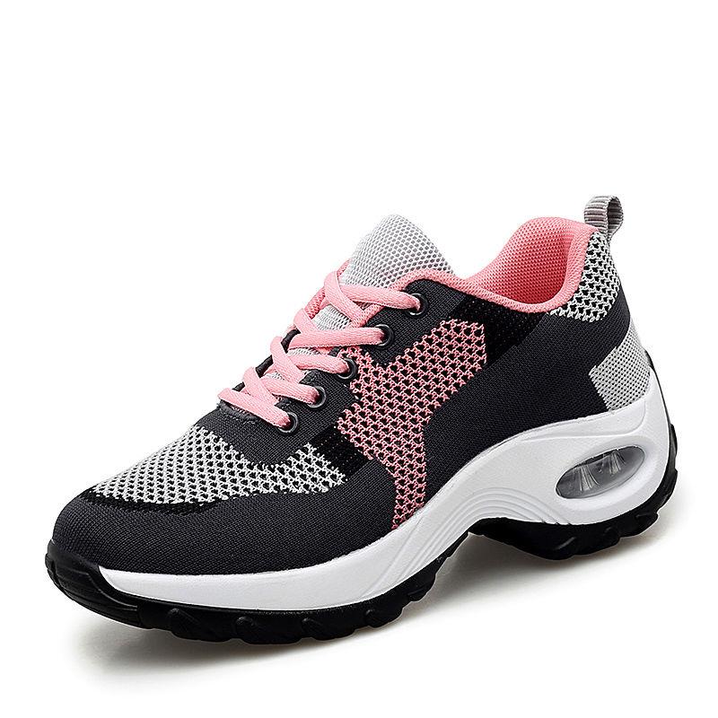 Women Vulcanized Shoes Summer Women's Sneaker 2020 Spring Summer Knitting Breathable Shoe Chunky Platform Sneakers Soft