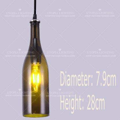Wine Bottle Chandelier Bar Chandeliers Cafe Cafe Restaurant Lamp Creative Personality Retro