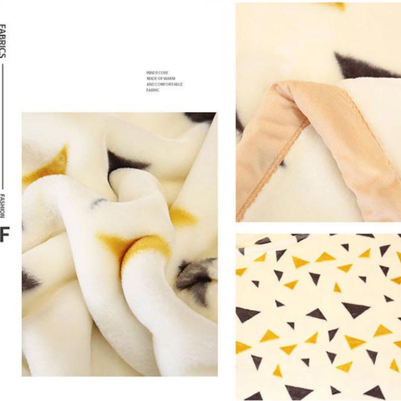 Winter Blankets Thickened Double Raschel Blankets Single Double Blankets To Keep Warm Student Dormitory Single Double Blankets