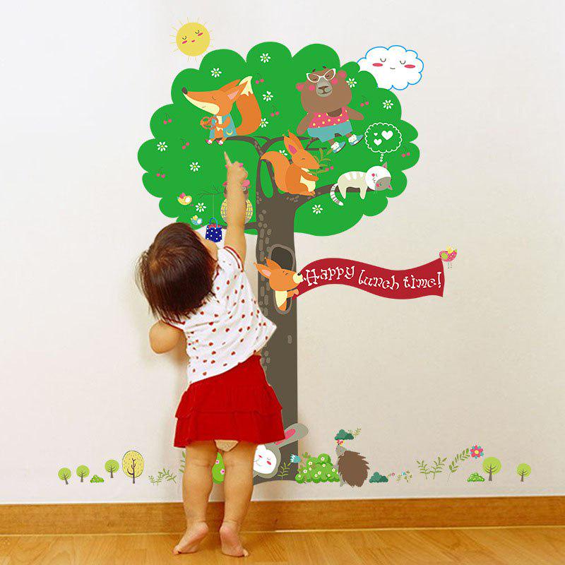 [Wall sticker] squirrel animal tree wall stickers for kids rooms nursery baby bedroom interior wall