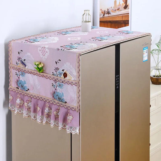 European-style Refrigerator Cover Cloth Washing Machine Cover Micro-to-door Refrigerator Dust Cover Cover Towel