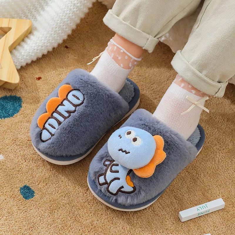 Children's Design Sense Cotton Shoes, Indoor and Outdoor Non-slip Casual Slippers Lightweight Flat Shoes Soft Shoes