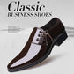 British Men's Leather Shoes Increase Formal Wear Business Shoes Cover Foot Casual Wedding Shoes