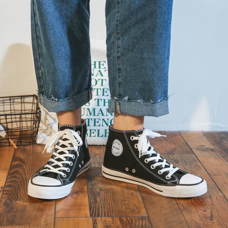 High-top shoes men's canvas shoes board shoes spring men's shoes wild shoes men's casual sports