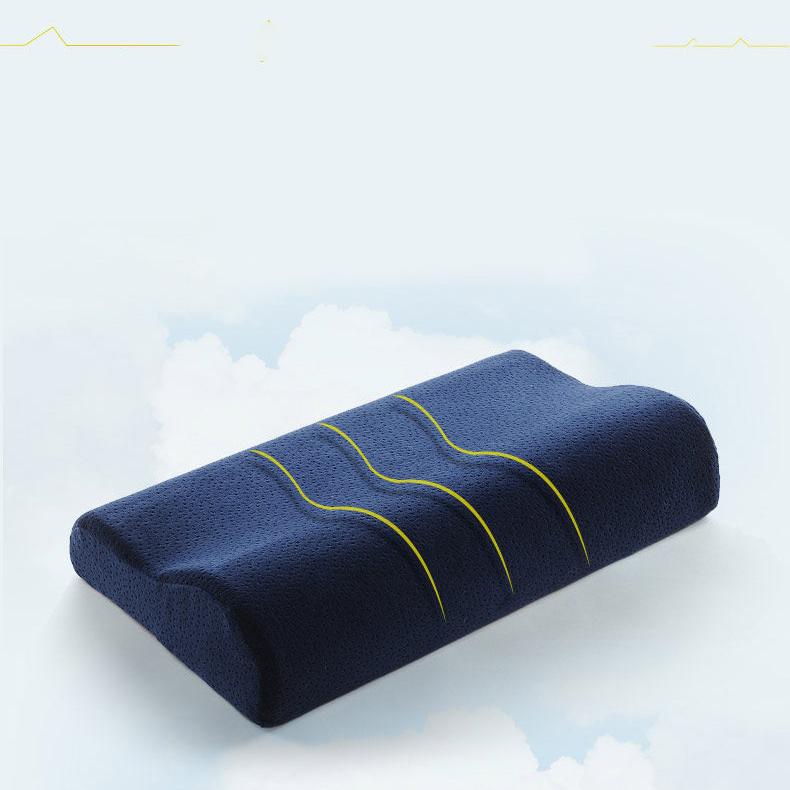 Comfortable Sleep Aid Memory Foam Pillow Single Cervical Spine Pillow Slow Rebound Pillow Core Washed Cotton Pillowcase
