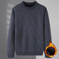 Autumn and Winter Sweaters Plus Velvet Thick Warm Bottoming Shirt Fashion Trend Suitable for Middle-aged and Elderly Men