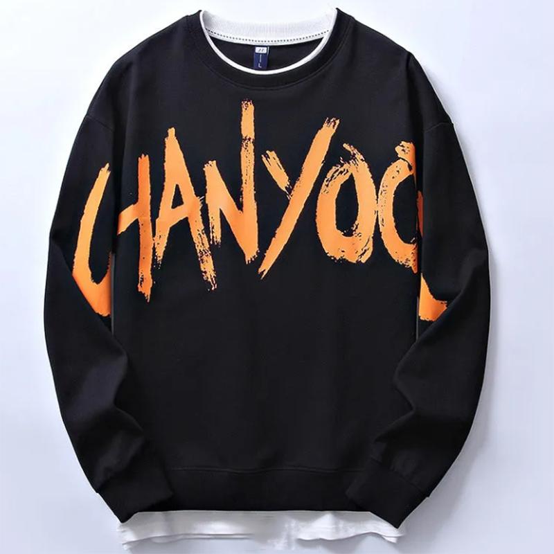 The Trend of Autumn Men's Long-sleeved Sweater Men's Sweatshirts Clothes Men
