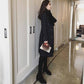 Coat Women Winter Warm Thicken Double Breasted Windproof Jacket Slim Fit Long Woolen Coats