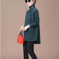 Autumn and Winter High Neck Casual Sweater All-match Knitted Long-sleeved Top Sweater Loose Solid Color Female Jacket