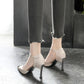 Spring  Autumn High Heels Stiletto Metal Pointed French Girl Sandals Stiletto All-match Single Shoes