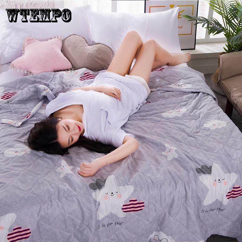 WTEMPO Brand Quilt Blanket Comfortable Summer Cool Air Conditioning Is Fashion Home Goods