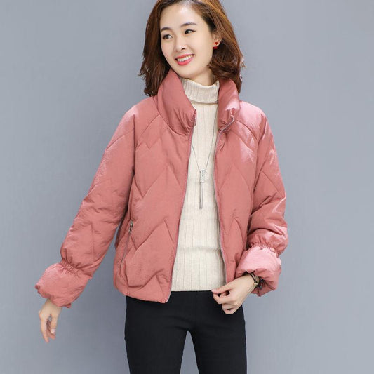Winter Women's Down Padded Jacket Fashionable Ladies Lightweight Short Padded Jacket