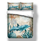 Duvet Cover Fashion 3pcs 3D Dolphin Bedding Set Queen King Size Bedroom Comforter Cover