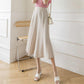 Women Chiffon Skirt Mid-length A-line Skirt Plus Size Fairy Skirt Summer Ruffled Elastic Waist Sandy Beach Vacation Daily