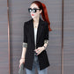 Women's Suit Jacket Spring and Autumn Single Buckle All-match Slim Slimming Jacket Suit Women's Casual Jacket Professional Wear