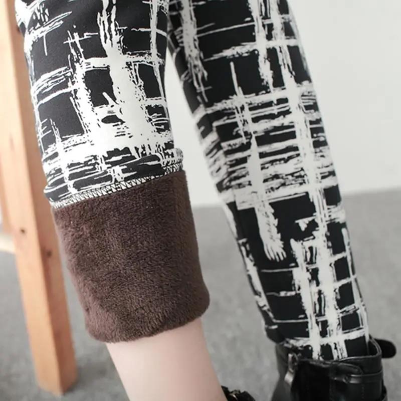 High-waist Korean Leggings Ladies Outer Wear Trousers Tight-fitting Winter Thick and Velvet Warm Winter Women's Pants
