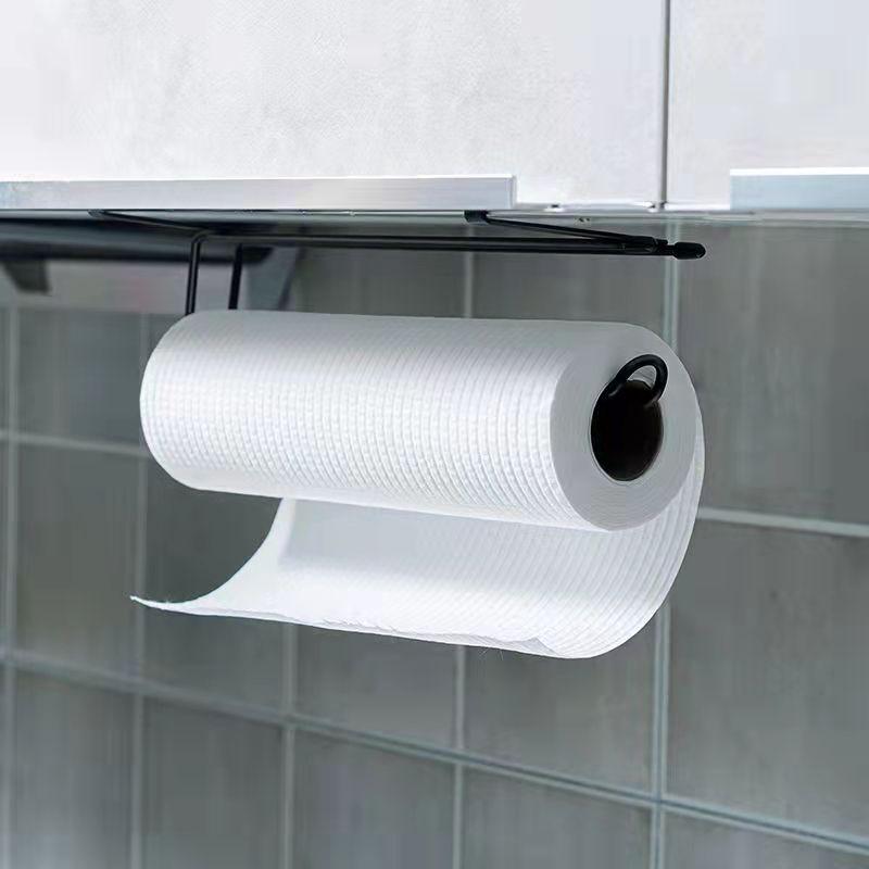 Kitchen Paper Rack Towel Rack Cabinet Roll Paper Rack Wall-mounted Storage Rack Wipe Storage Hanging Organizer Hanger Tissue Hook Holder