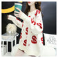 2020 Autumn Women Solid Sweater Elegant O-neck Loose Female Knitted Sweater Casual Long Sleeve Warm Oversized Pullover Tops