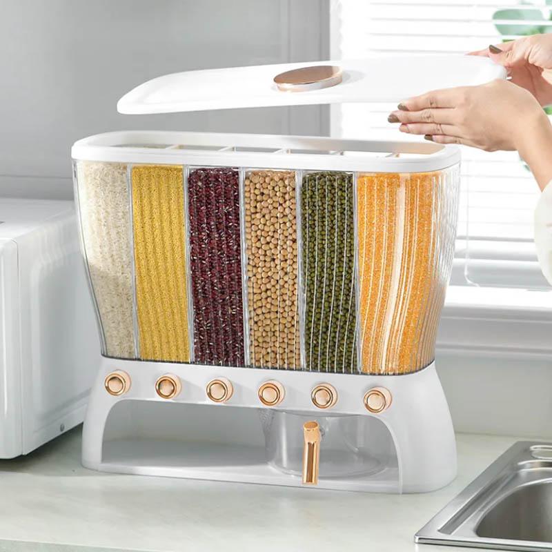 Piped Miscellaneous Millet Barrel Multifunction Household Seal Insects Moisture Millennium Storage Box Food Storage Tank