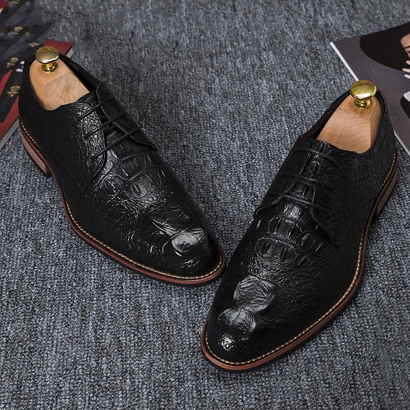 Men's Business Shoes Men Breathable Leather Shoes Formal Dress Shoes Wedding Shoe Pointed Casual