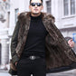 Winter Men's Mink Fur Parka Clothing Liner with Detachable Fur One Mid-length Imitation Fur Coat