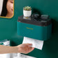 Punch-free Toilet Tissue Box Wall-mounted Pumping Box Creative Toilet Roll Paper Box Rack Waterproof Tissue Rack