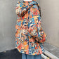 Graffiti Lamb Wool Coat Men's Winter Trend Plus Velvet Thick Loose Large Size Cotton Coat Padded Jacket