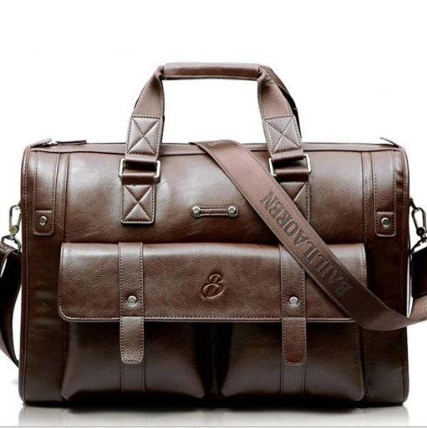 2 Size Brand Business Genuine Leather Men Bag Travel Bag Messenger Bags Computer Handbag Cowhide