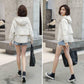 Autumn Casual Trench Coat for Women Pleated Zipper Hooded Short Windbreaker Loose  Female Tops