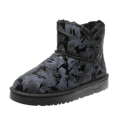 Snow Boots Autumn and Winter Students All-match Short Boots Plus Velvet Warm Cotton Shoes Casual Shoes