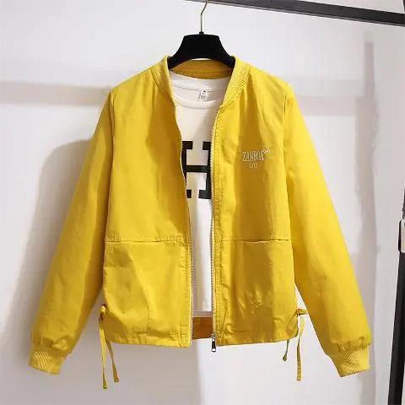Women's Baseball Uniform Jacket Spring and Autumn 2021 Spring Loose Casual All-match Top