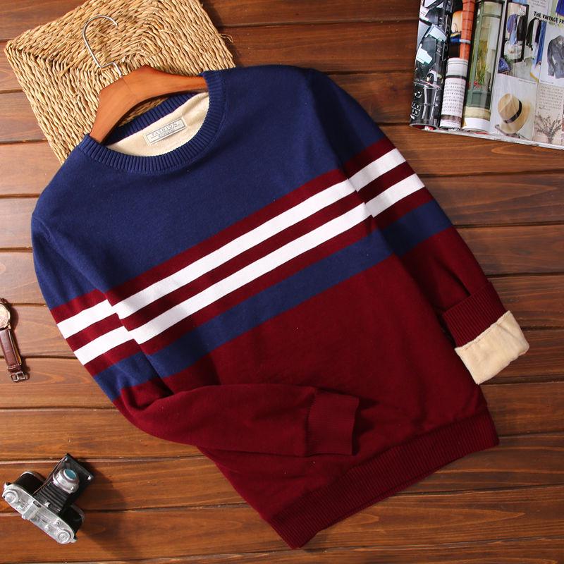 Thick Cotton Sweater Men Pullovers Clothing Casual Autumn Winter Fashion Male Casual Warm Sweater