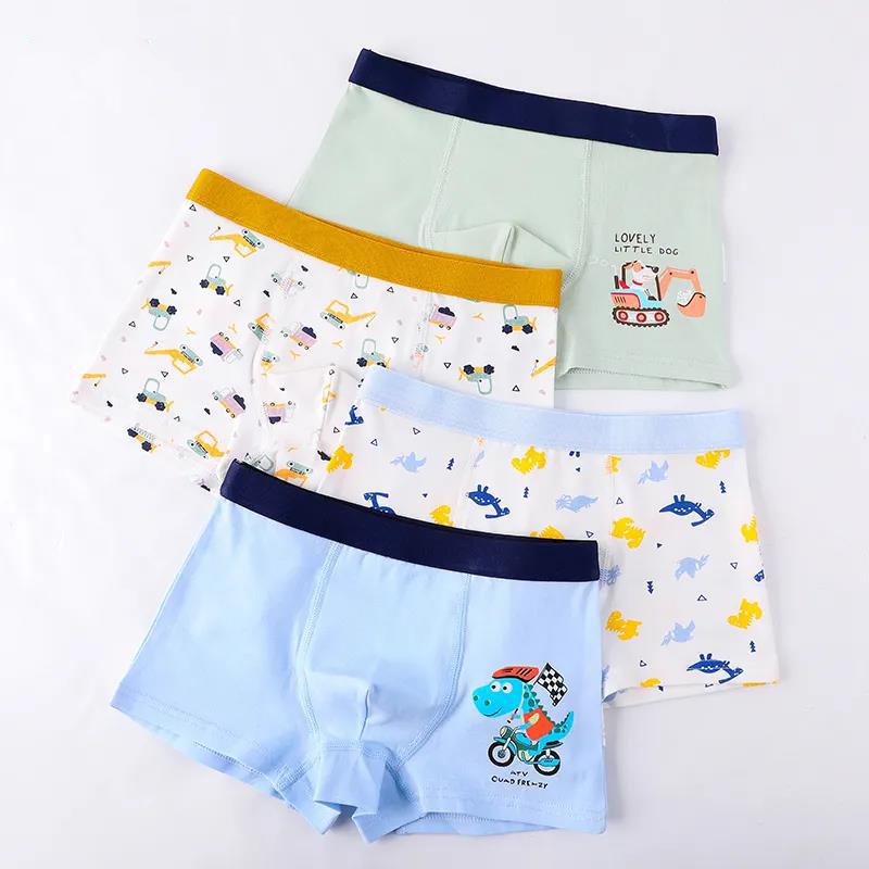 Cotton Boys Boxer Underwear Football Stretchy Kids Boy Shorts Bottoms Kids Clothes for 9 10 11 12 Years Old