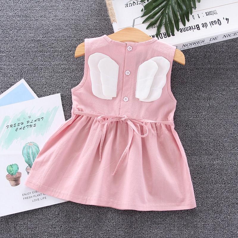 Girls' Cotton Skirt Summer Girls' Princess Skirt Children's Sleeveless Dress Baby Summer 1-4 Years Old