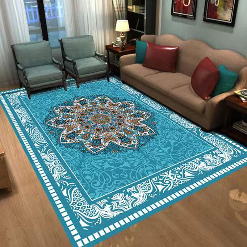 Living Room American Style Carpet French Non-slip Household Carpet Bedroom Bedside Luxury Washable Carpet European Style Carpet
