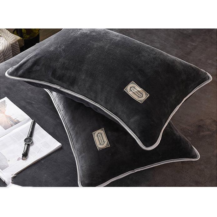 Simple Bedclothes Winter Coral Fleece  Bedding Set with Pillowcase Duvet Cover Sets Bed Linen