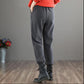 Fleece Harem Pants Women's Autumn and Winter Sweat Pants Elastic Waist Loose Thin Literary Thickening Casual Sports Long Pants