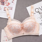 Thin Sexy Lace Non-magnetic No Steel Ring Gather Bra Anti-sagging Breast-receiving Breathable Bra