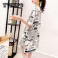 Plus Size T Shirt Dress Vestidos Short Sleeve Sexy Dresses Blue Casual Loose Clothes Women Dress