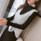 Autumn/winter Knitted Sweater Dress Mid-length Fashion Casual Jacket Simple Style Women's Sweater Dress