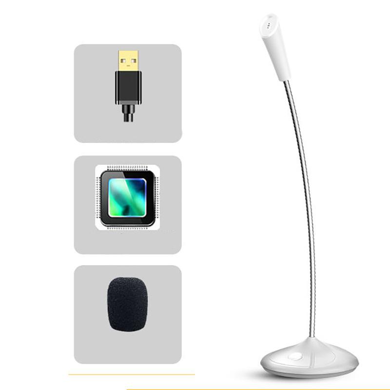 USB Microphone Microphone Computer Desktop Anchor Home Game Live Voice K Song Conference Recording Wired Condenser Microphone