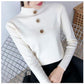 Core-spun Half Turtleneck Pullover Sweater Women Autumn and Winter Slim Knit Sweater Long-sleeved Bottoming Shirt with Top Tide