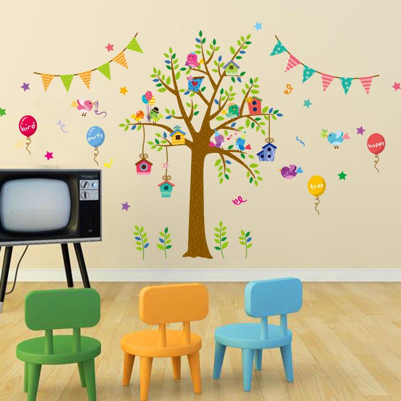 New wall stickers angry bird party living room bedroom children room porch decoration PVC removable